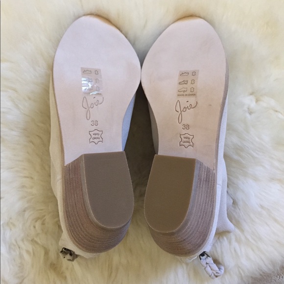 Joie Adria Slouchy Suede Ankle Booties In Latte - Picture 8 of 8